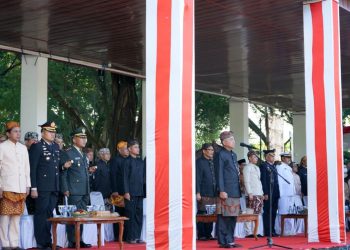 Wakil Bupati Iyos Somantri Pimpin Upacara Hari Lahir Pancasila tingkat Kabupaten Sukabumi