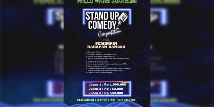 Relawan Ganjar Muda Sukabumi Bakal Gelar Kompetisi Stand Up Comedy, Catat Tanggalnya