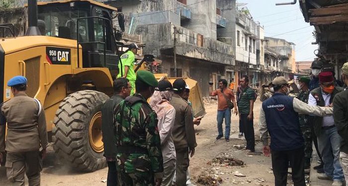 200 PKL di Seputar Jalan Ciwangi dan Yulius Usman Kota Sukabumi Ditertibkan Tim Gabungan