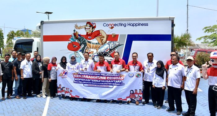 JNE Resmi Jalin Kerjasama dengan Koperasi Mina Nusantara PPNP Pelabuhan Ratu Sukabumi