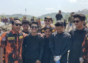 Puluhan Anggota Sapma PP Sukabumi Dikerahkan ke Pantai Cibutun Kecamatan Simpenan