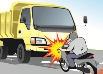 Pemotor Asal Cikembar Tewas Tertabrak Truk Tronton di Jalan Palabuhan II Sukabumi