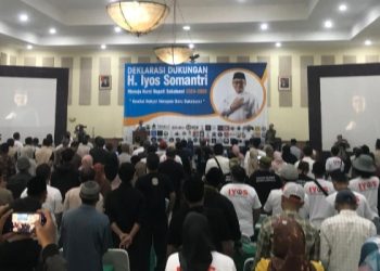 80 Relawan Deklarasi Dukung Iyos Somantri Jadi Bupati