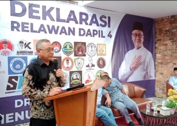 Relawan Iyos Somantri se Dapil 4 Deklarasi dan Siap Berjuang Mengantarkannya Jadi Bupati Sukabumi
