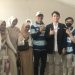Anggota DPRD Kota Sukabumi Fraksi Partai Gerindra, Galuh Naufal Munawar, dan bacalon Wakil Wali Kota, Dida Sembada, bersama sejumlah anggota Tidar atau sayap Partai Gerindra.