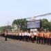 Polres Sukabumi Kota melaksanakan apel gelar pasukan dalam rangka Operasi Zebra Lodaya 2024 di halaman Mapolres Sukabumi Kota, pada Senin (14/10/2024). Foto: Humas Polres Sukabumi Kota.