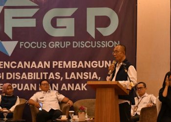 Bappeda Kota Sukabumi menggelar FGD tentang perencanaan pembangunan bagi penyandang disabilitas, lansia, perempuan dan anak tahun 2024. Foto: Dokpim Kota Sukabumi.