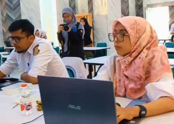 Tangkapan layar video kegiatan pembinaan/koordinasi program promkes di ruang pertemuan kantor Dinkes Kota Sukabumi pada beberapa waktu lalu.