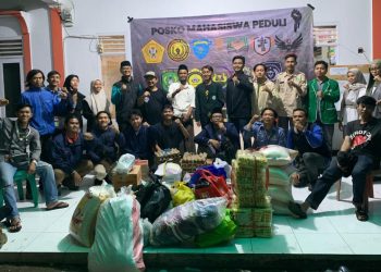 Bantuan logistik bagi korban terdampak bencana di Kabupaten Sukabumi dari BEM Sukabumi.