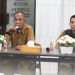 Kepala Bappeda Kota Sukabumi, Asep Hendrawan (kiri), saat memberikan sambutan dalam rakor internal persiapan penyusunan dokumen RPJMD dan Renstra tahun 2025-2029.