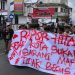 Puluhan mahasiswa PC PMII Kota Sukabumi menggelar aksi unjuk rasa di depan kantor Kejari, pada Jumat (17/1/2025).