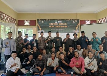 LBM NU Kabupaten Sukabumi menggelar Bahtsul Masail Fiqih Lingkungan di Aula Cinumpang, Kecamatan Kadudampit, pada Selasa (11/2/2025). Foto: Istimewa.