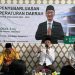 Anggota DPRD Provinsi Jawa Barat Fraksi PKB, Hasim Adnan, saat memberikan sambutan dalam sosialisasi Perda Desa Wisata yang berlangsung di gedung PCNU Kota Sukabumi, pada beberapa waktu lalu.