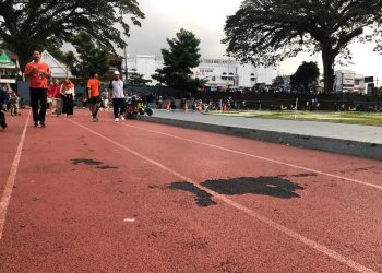 Suasana di kawasan Lapang Merdeka Kota Sukabumi, pada Selasa (20/5). Foto: Nuria Ariawan.