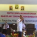Wali Kota Sukabumi, Ayep Zaki, saat memberikan sambutan dalam bimtek penyuluhan keamanan pangan bagi pelaku usaha IRTP tahun 2025, yang digelar di salah satu hotel di Jalan Selabintana, pada Rabu (14/5/2025). Foto: Humas Pemkot Sukabumi.