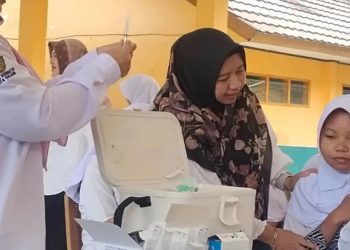 Ribuan Pelajar di Kota Sukabumi Ikuti Imunisasi MR dan HPV