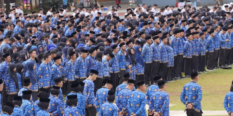 Pemkot Sukabumi Peringati HUT Ke-54 Korpri, Hari Guru Nasional, dan HUT Ke-80 PGRI Tahun 2025