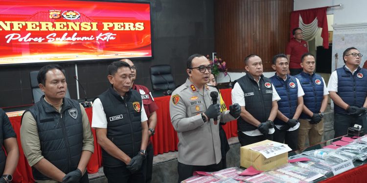 Luar Biasa! Polres Sukabumi Kota Berhasil Ungkap Sejumlah Kasus dalam Kurun 1 Bulan