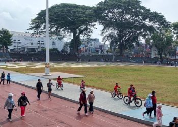 kawasan Lapang Merdeka Kota Sukabumi. Foto: Nuria Ariawan