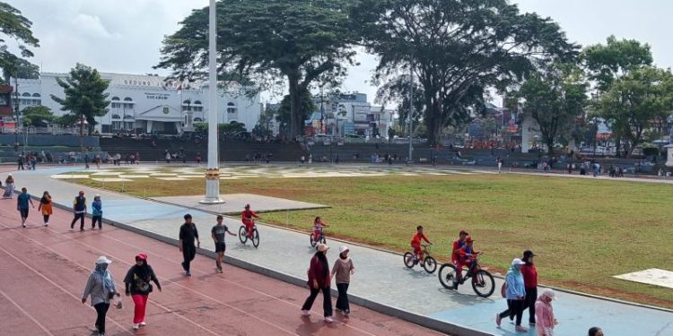 kawasan Lapang Merdeka Kota Sukabumi. Foto: Nuria Ariawan