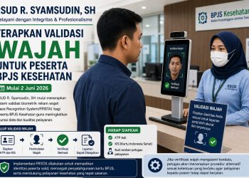 Ilustrasi validasi wajah untuk peserta BPJS Kesehatan yang kini sudah diterapkan RSUD R. Syamsudin SH.
