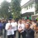 Ivan Alghifari saat berorasi didepan Gedung DPRD Kota Sukabumi dalam Aksi Akbar 2626 (26/6/2026)
