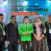 Fotos bersama jajaran pimpina DPC PKB Kota Sukabumi saat acar pelantikan Pimpinan DPC PKB se-Indonesia di Alun-alun Fatahillah Kota Tua, Jakarta (22/07/2026). Dari kiri : Ketua Dewan Syuro DPC PKB Kota Sukabumi,Iyus Yusuf, Ketua DPC PKB Kota Sukabumi, Yosep Pujianto, Seketaris DPC PKB Kota Sukabumi, Sabrina Ristiawan dan Bendahara DPC PKB Kota Sukabumi Agus Samsul
