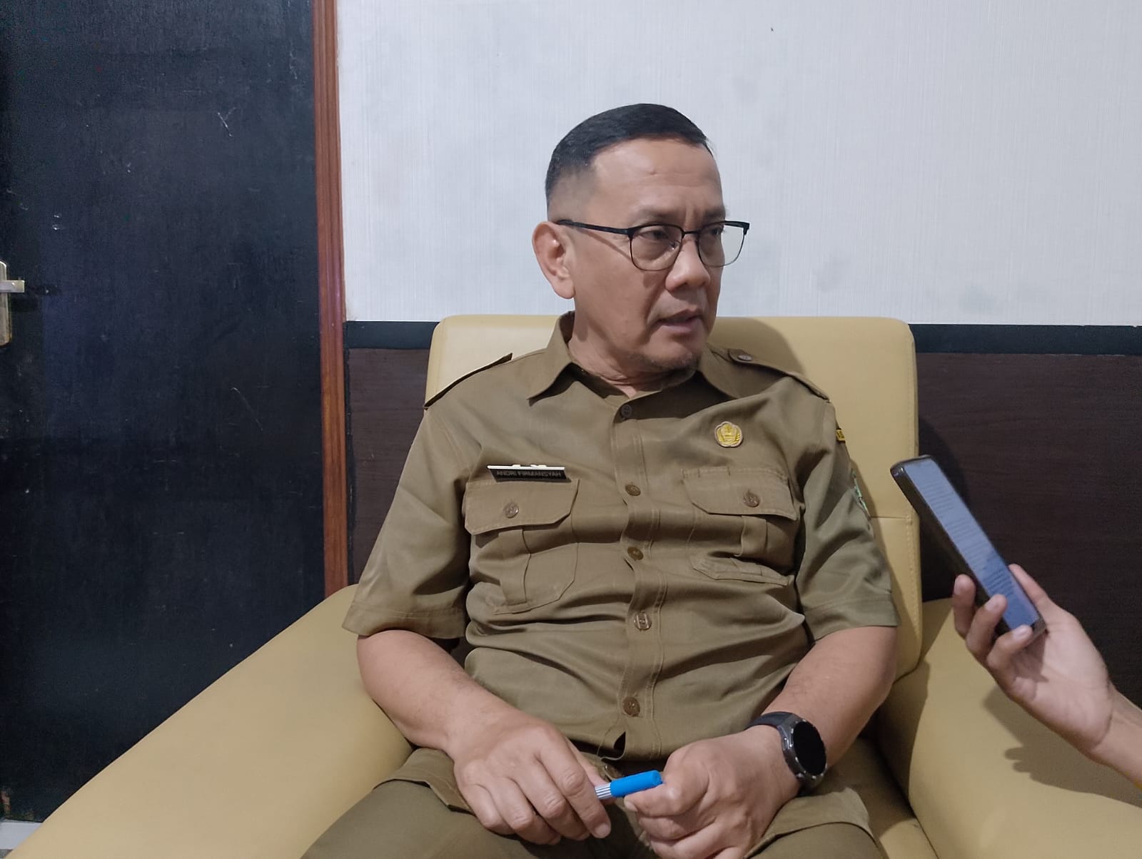 Ketua Panitia Seleksi yang juga menjabat Asisten Perekonomian dan Pembangunan Setda Kota Sukabumi, Andri Firmansyah.
