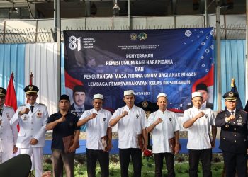 Kabar Baik HUT ke-81 RI, 4 Narapidana Lapas Sukabumi Langsung Bebas