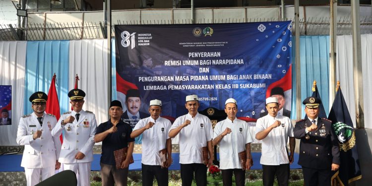 Kabar Baik HUT ke-81 RI, 4 Narapidana Lapas Sukabumi Langsung Bebas