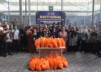 Lapas Sukabumi Salurkan 25 Paket Sembako untuk Warga dan Panti Asuhan